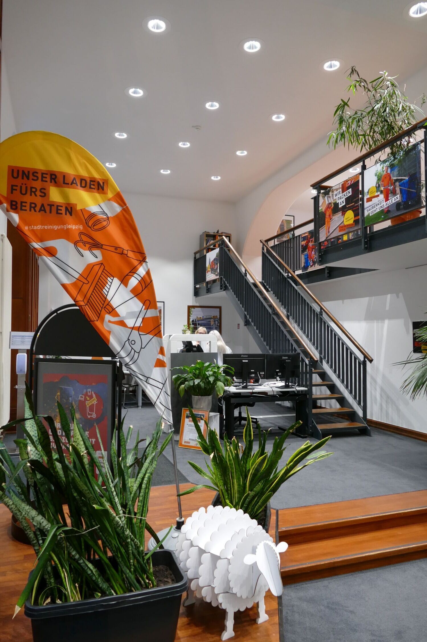 Innenansicht des Ladens f&uuml;rs Beraten